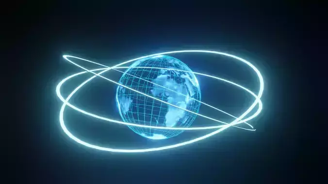 Holographic Earth  Free 3D model