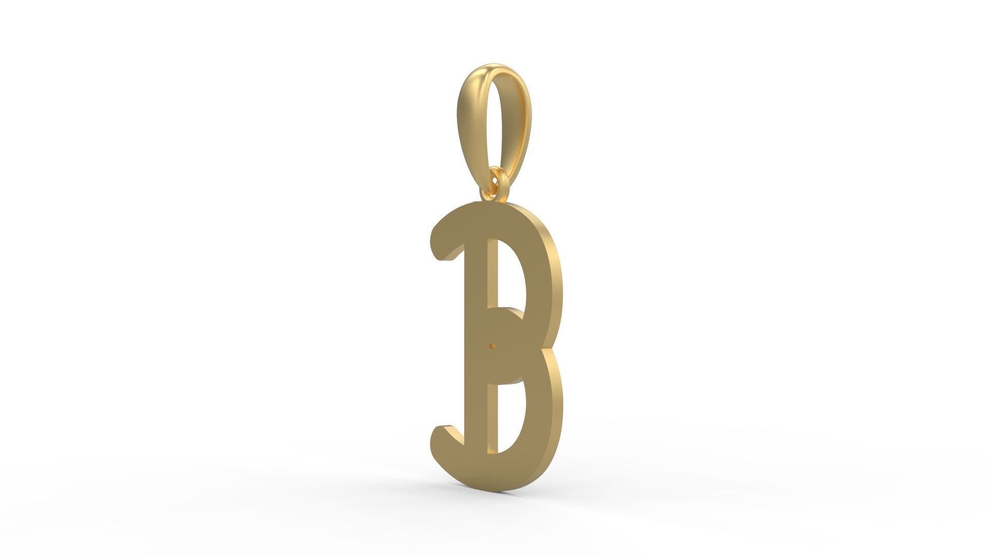 Initial Letters Pendant CALDERDALE B 3D print model_1