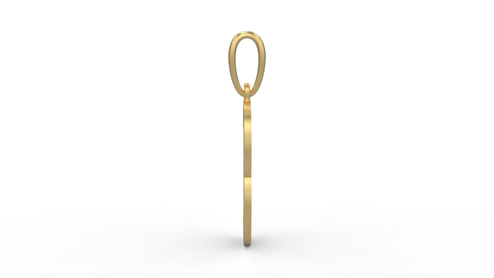 Initial Letters Pendant CALDERDALE B 3D print model_2