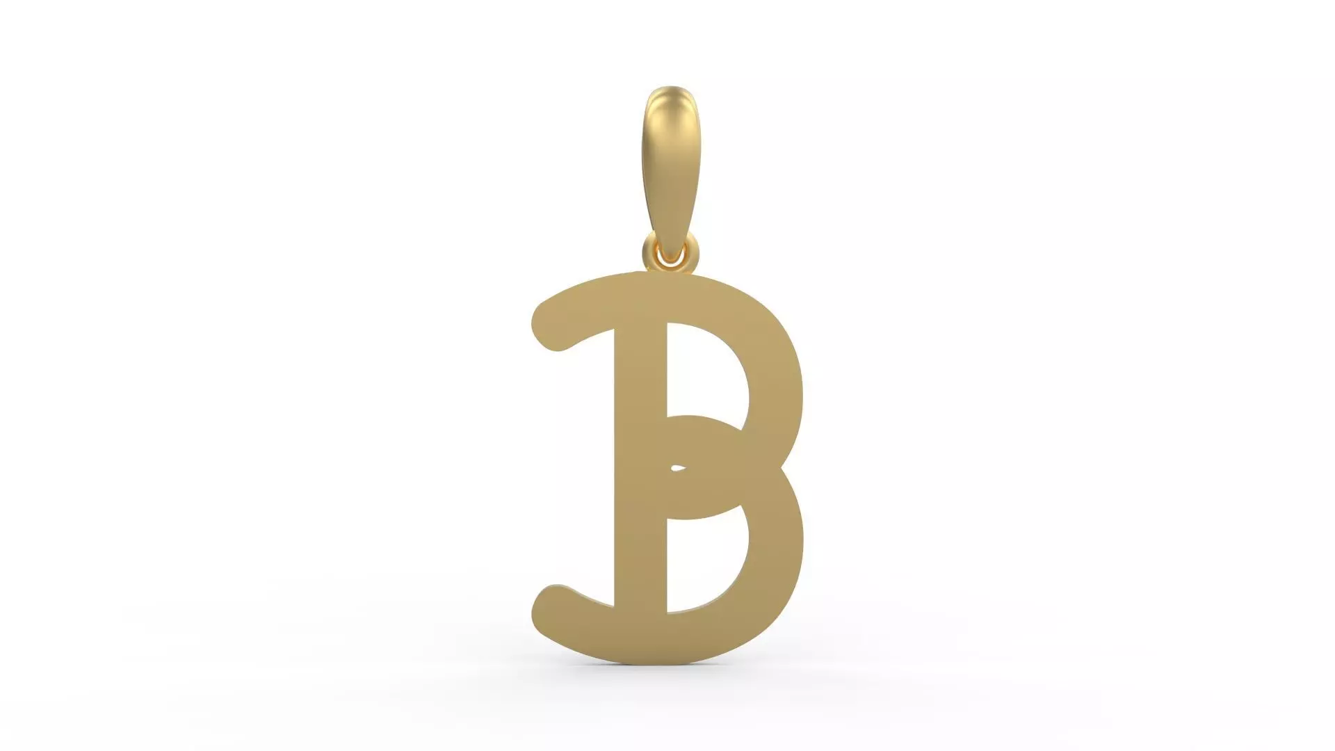 Initial Letters Pendant CALDERDALE B 3D print model_0