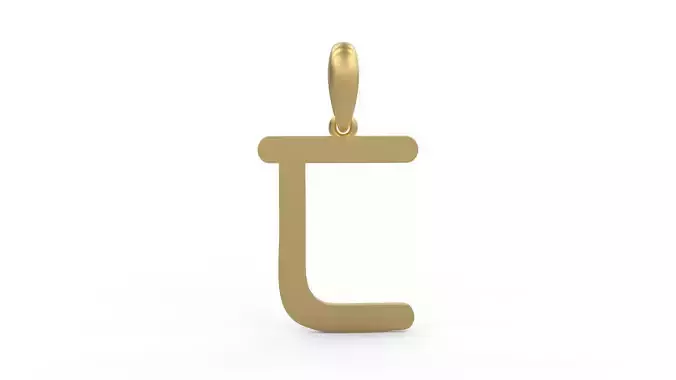 Initial Letters Pendant CALDERDALE C 3D print model