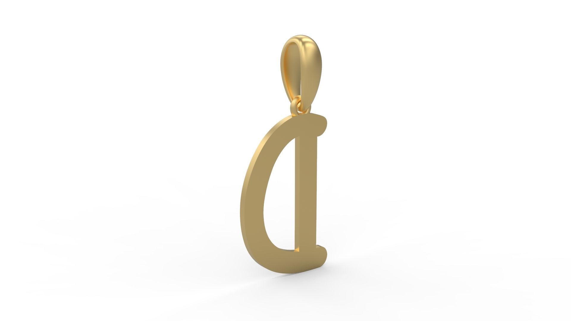 Initial Letters Pendant CALDERDALE D 3D print model_3