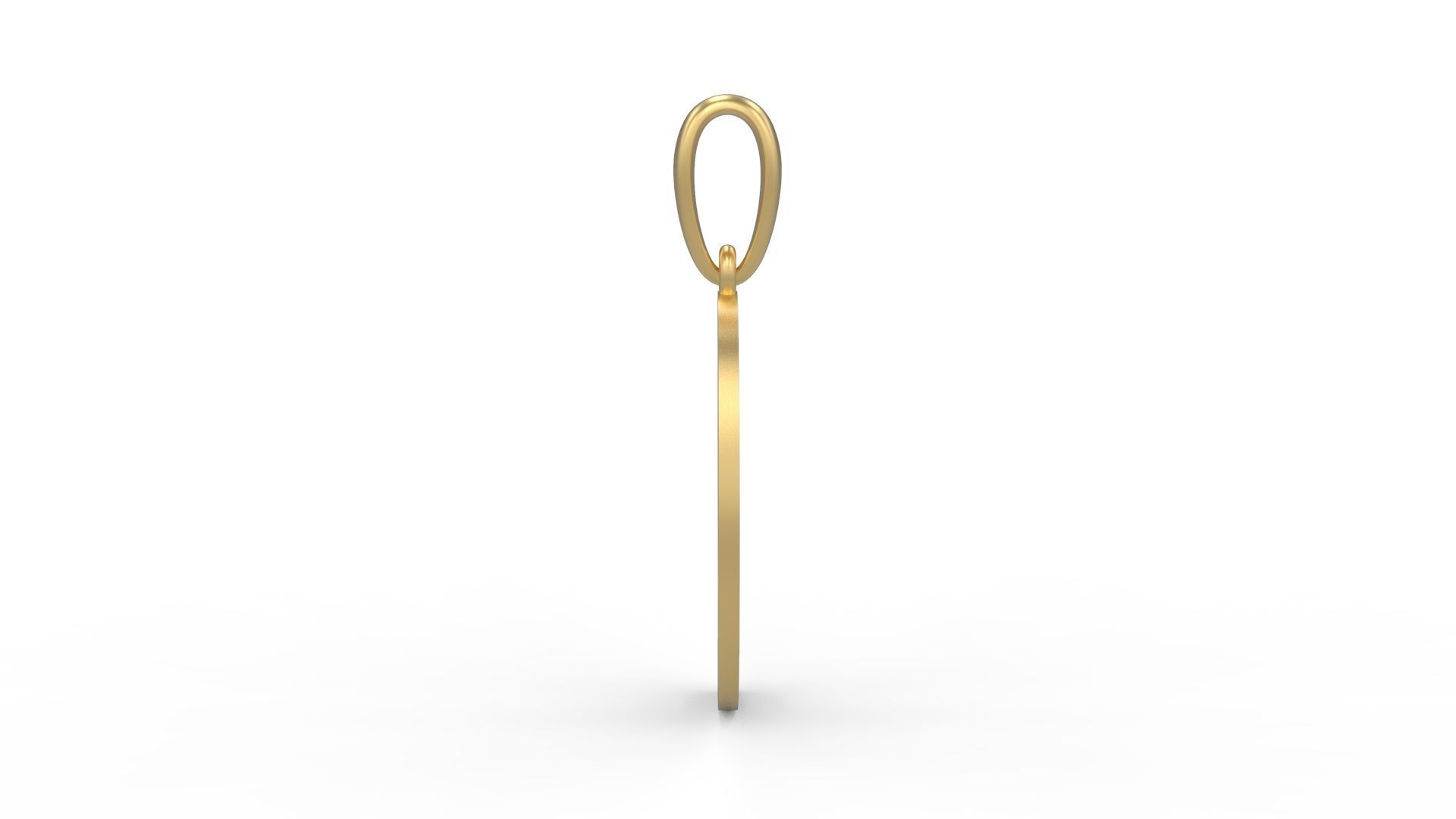 Initial Letters Pendant CALDERDALE D 3D print model_2