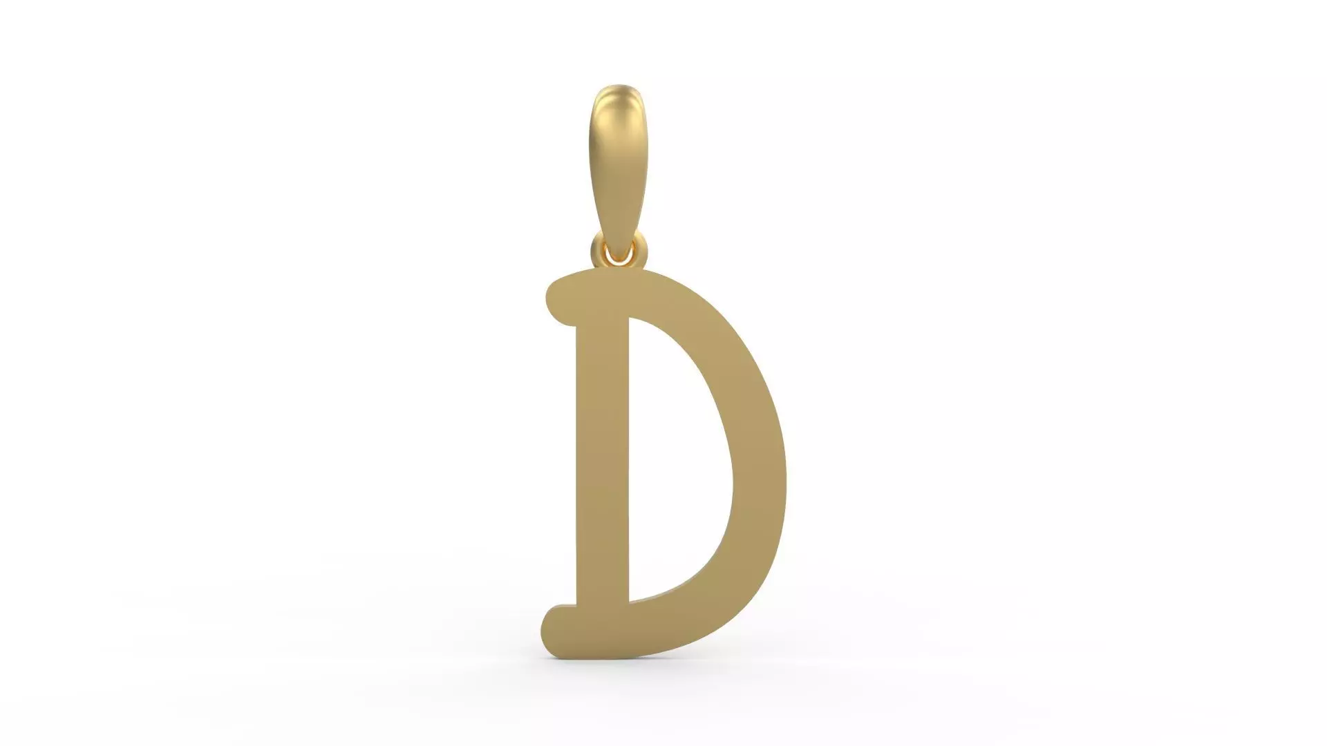 Initial Letters Pendant CALDERDALE D 3D print model_0