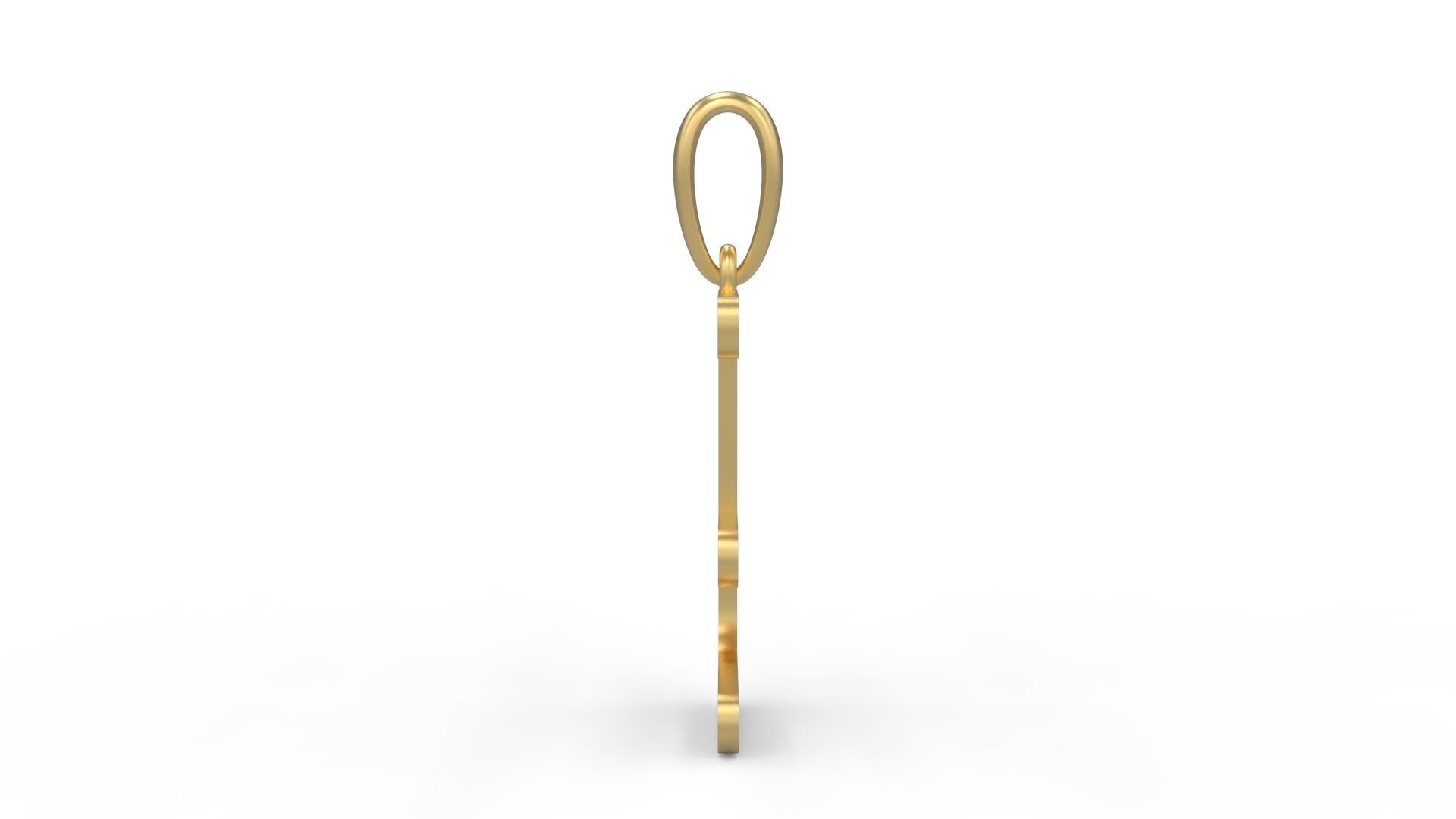 Initial Letters Pendant CALDERDALE E 3D print model_2