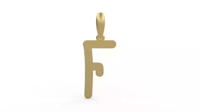 Initial Letters Pendant CALDERDALE F 3D print model
