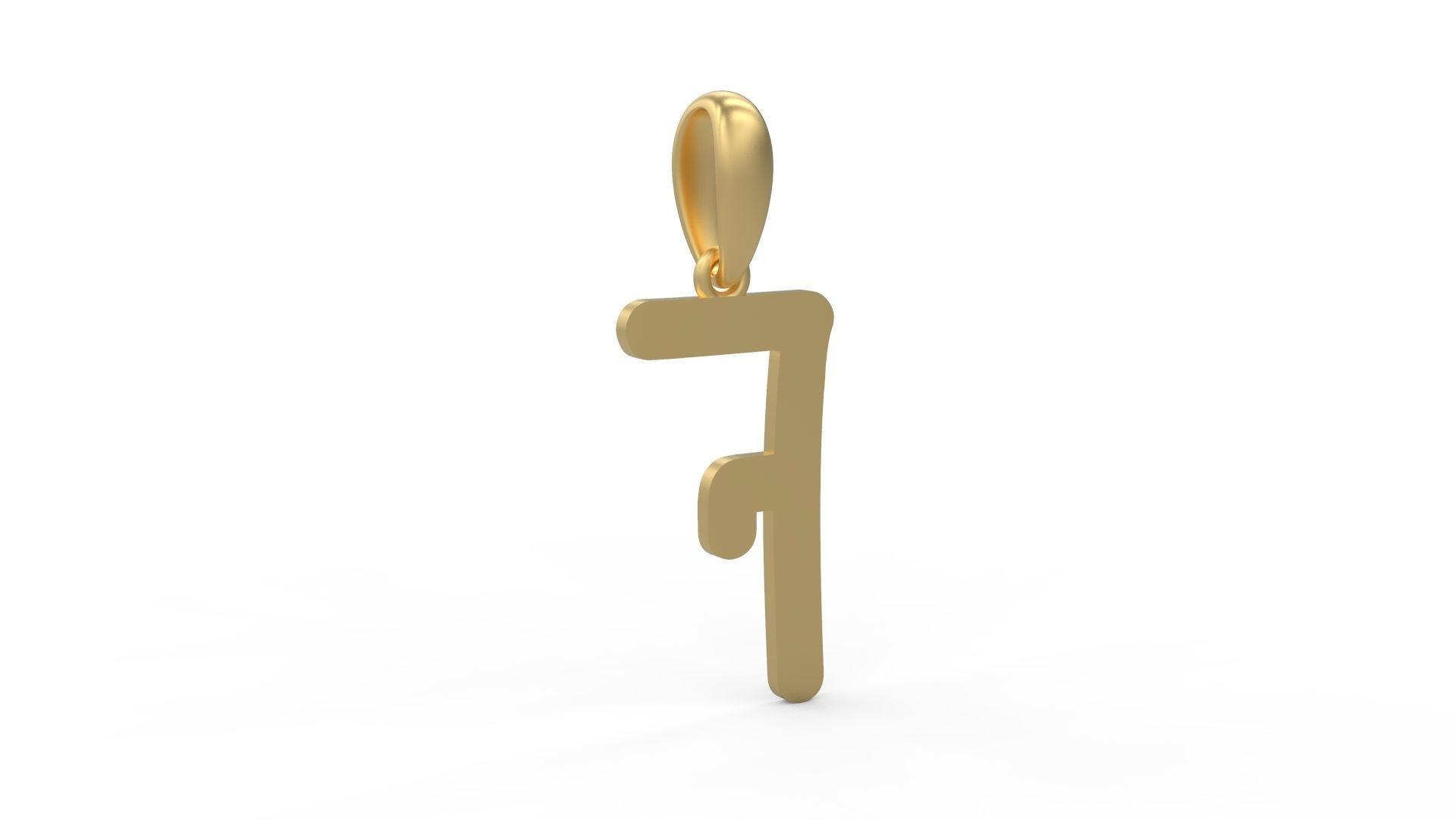 Initial Letters Pendant CALDERDALE F 3D print model_3