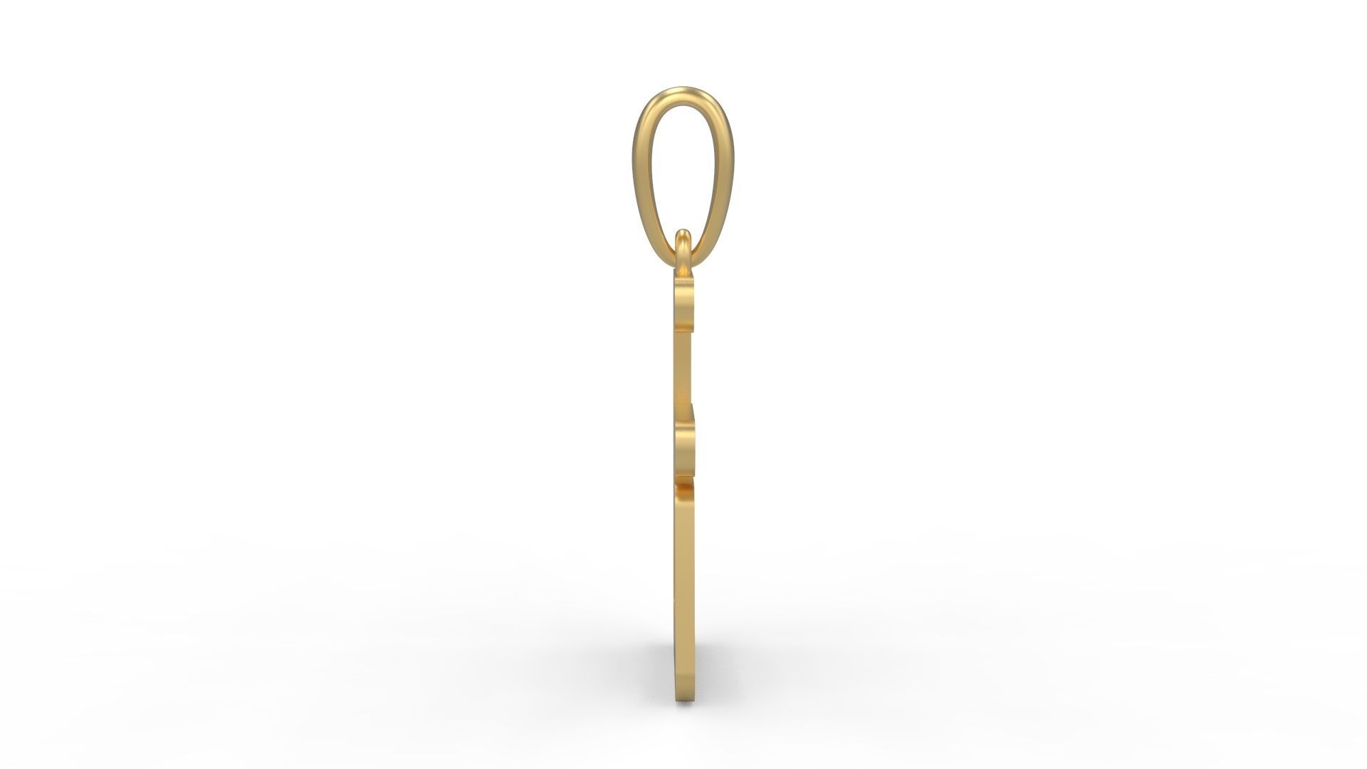 Initial Letters Pendant CALDERDALE G 3D print model_2