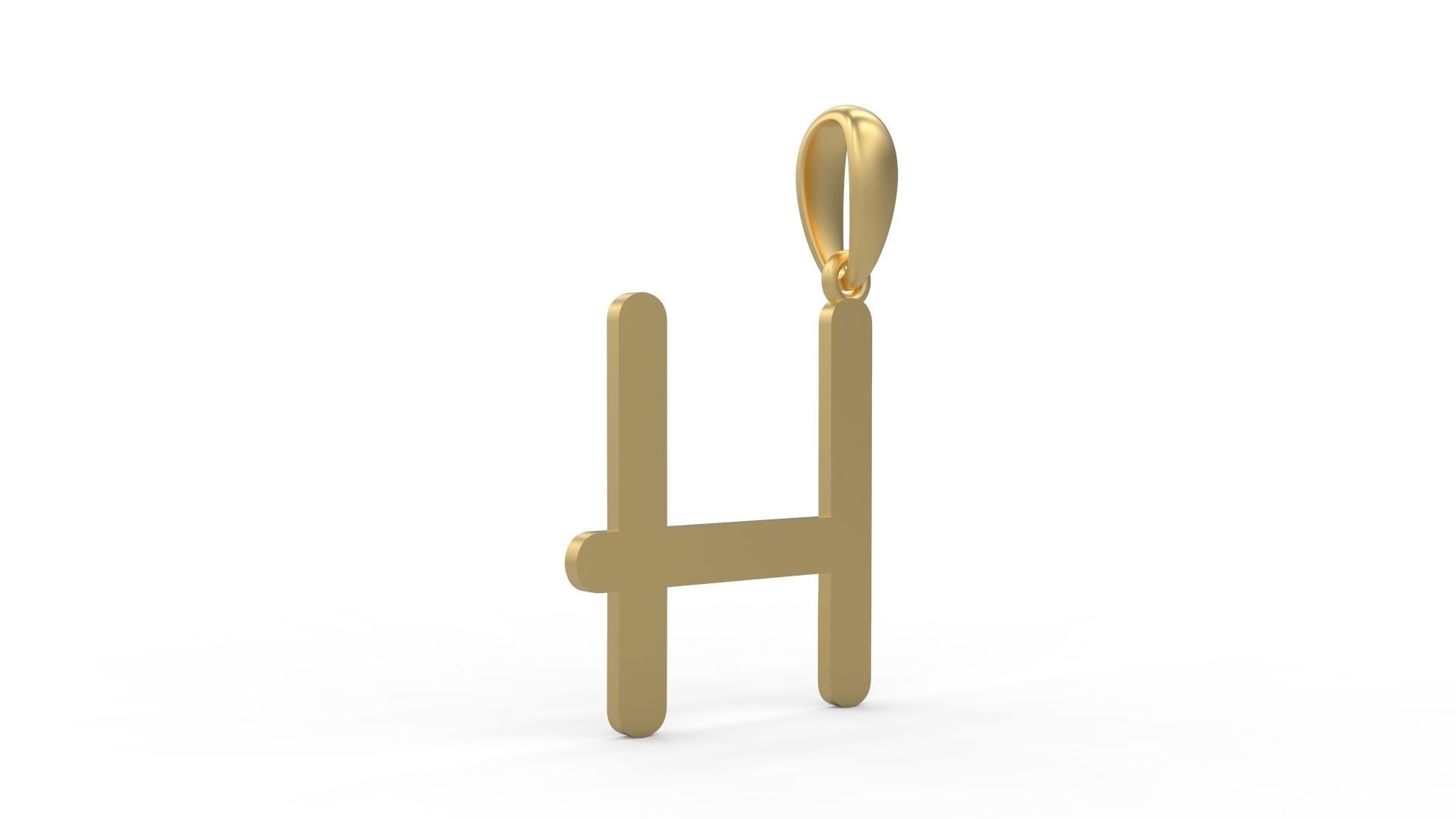 Initial Letters Pendant CALDERDALE H 3D print model_3
