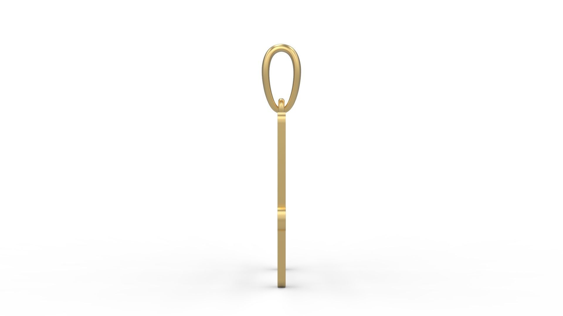 Initial Letters Pendant CALDERDALE H 3D print model_2