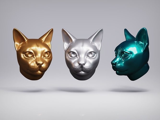 Cat Head 3D print model