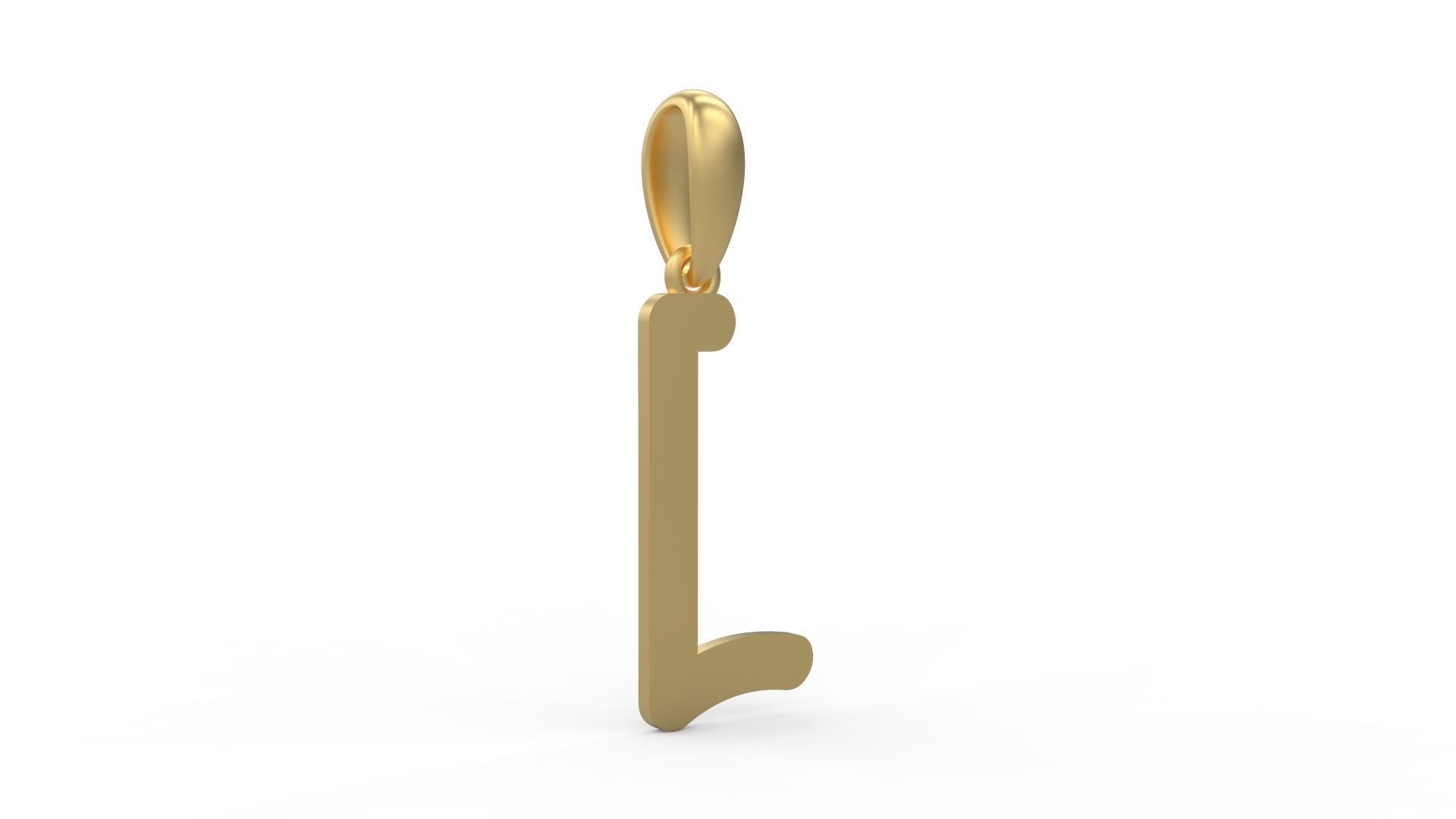 Initial Letters Pendant CALDERDALE J 3D print model_3