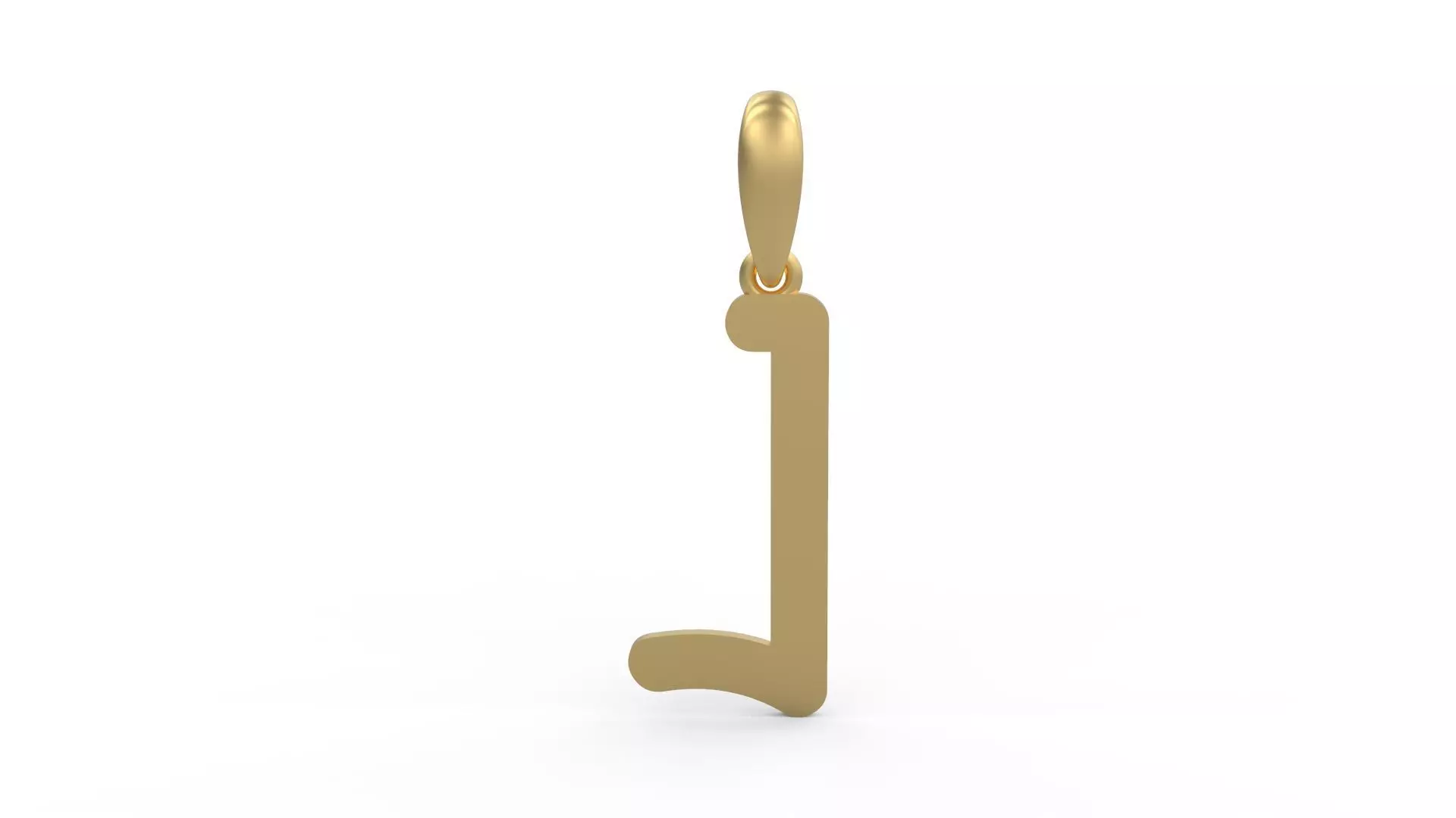 Initial Letters Pendant CALDERDALE J 3D print model_0
