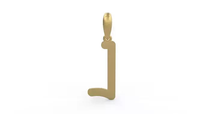 Initial Letters Pendant CALDERDALE J 3D print model