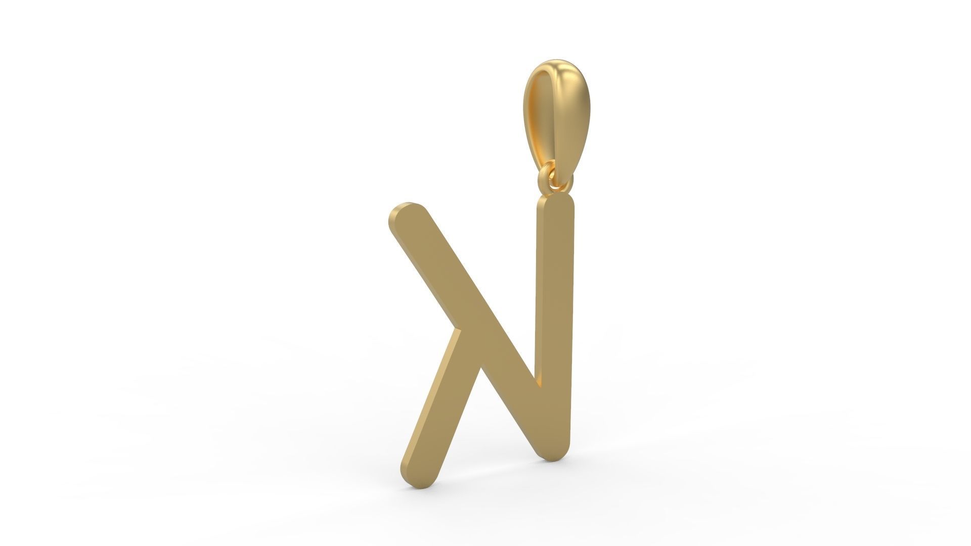 Initial Letters Pendant CALDERDALE K 3D print model_3