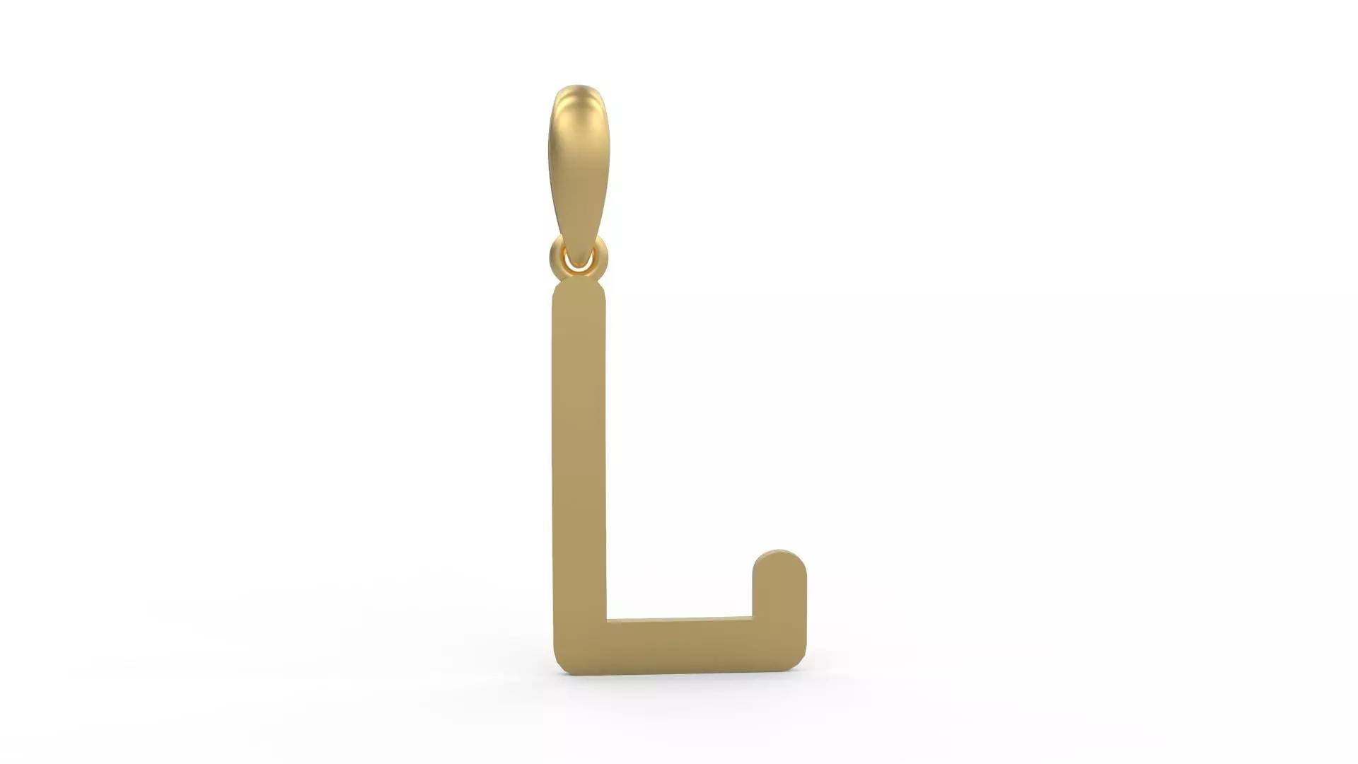 Initial Letters Pendant CALDERDALE L 3D print model_0