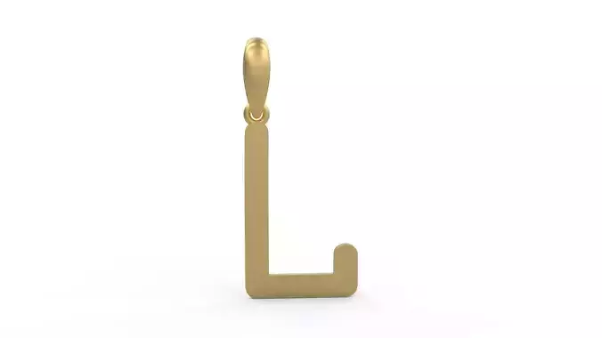 Initial Letters Pendant CALDERDALE L 3D print model
