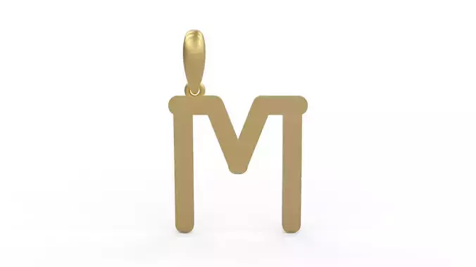 Initial Letters Pendant CALDERDALE M 3D print model