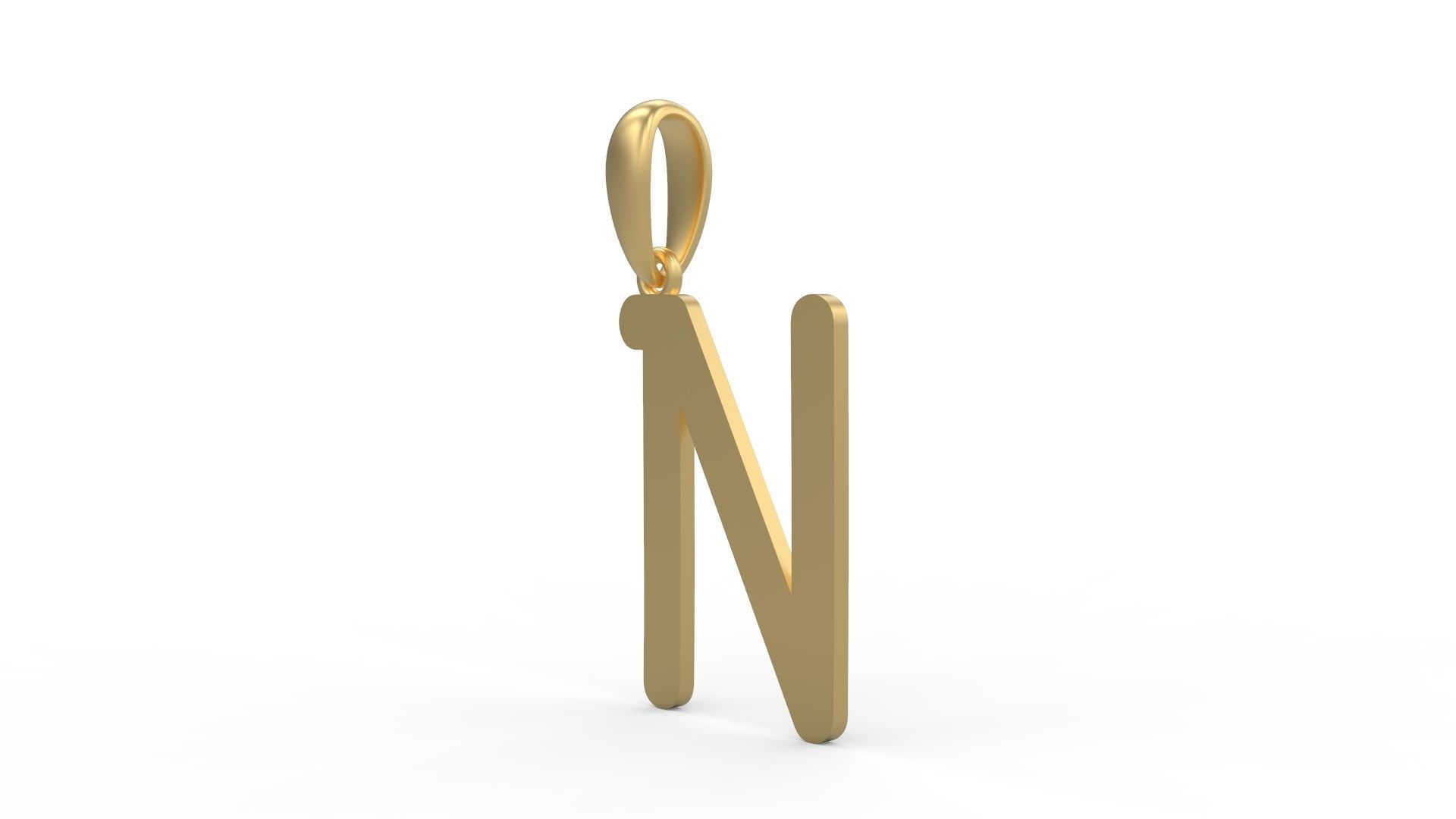 Initial Letters Pendant CALDERDALE N 3D print model_1