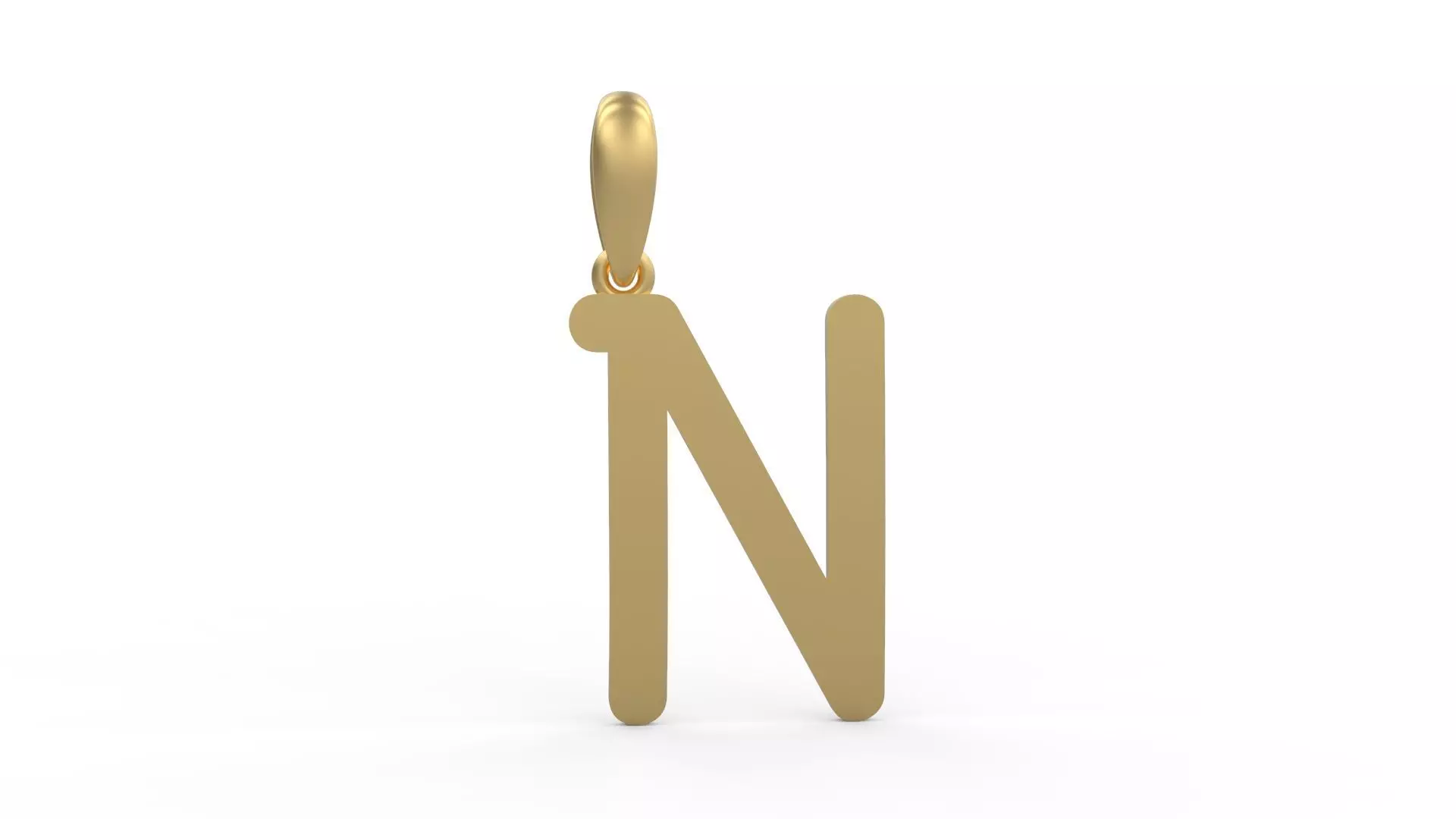 Initial Letters Pendant CALDERDALE N 3D print model_0