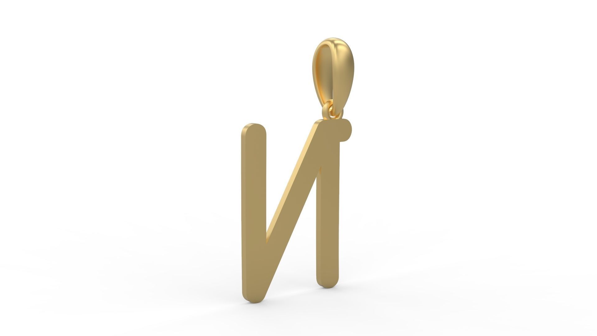 Initial Letters Pendant CALDERDALE N 3D print model_3