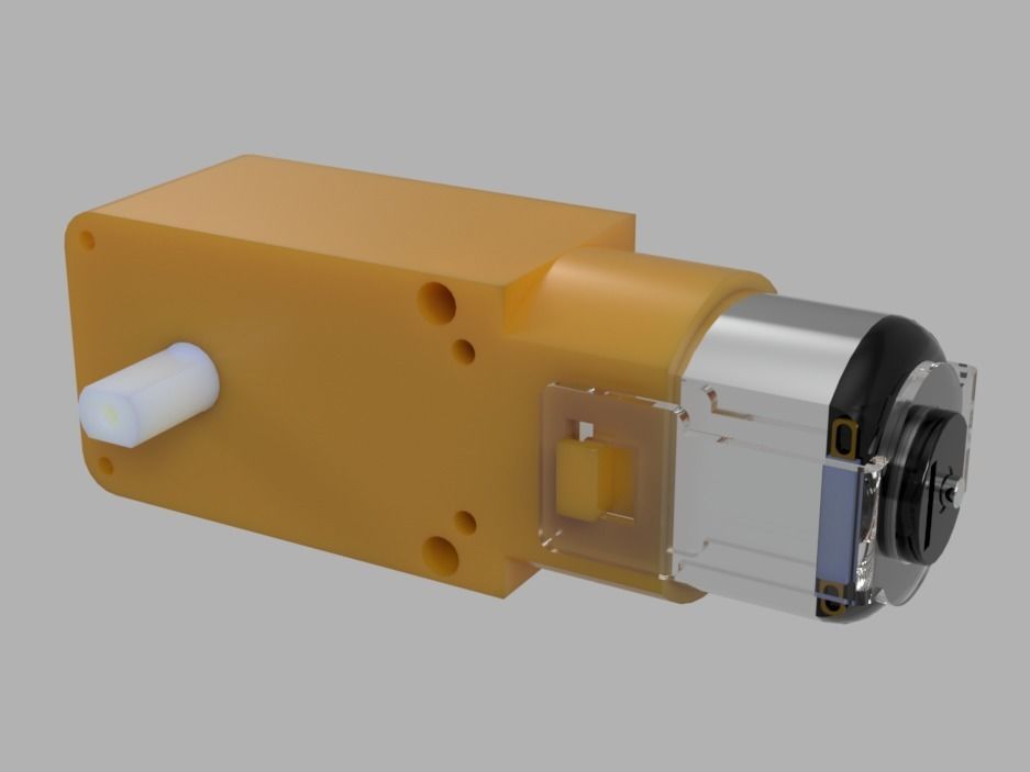  TT motor and wheel 3D model_5