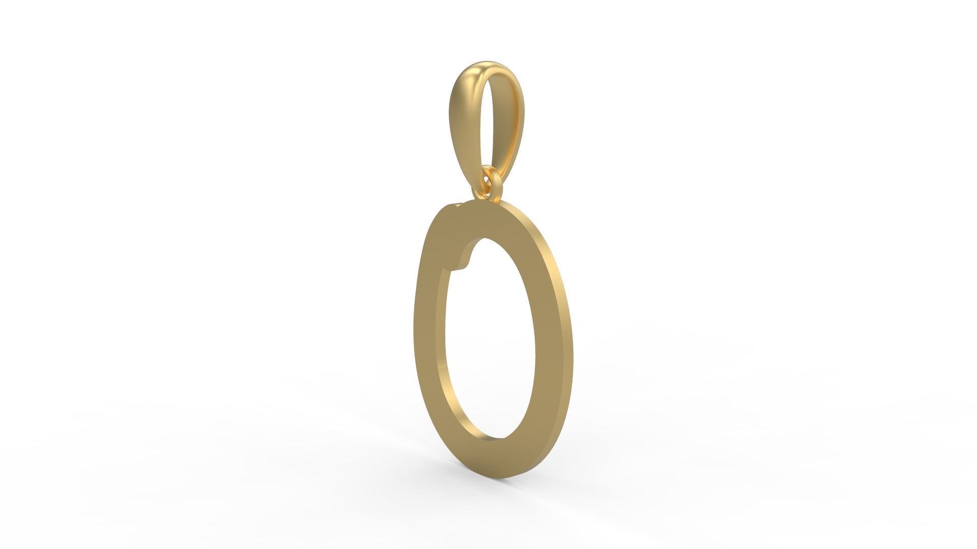 Initial Letters Pendant CALDERDALE O 3D print model_1