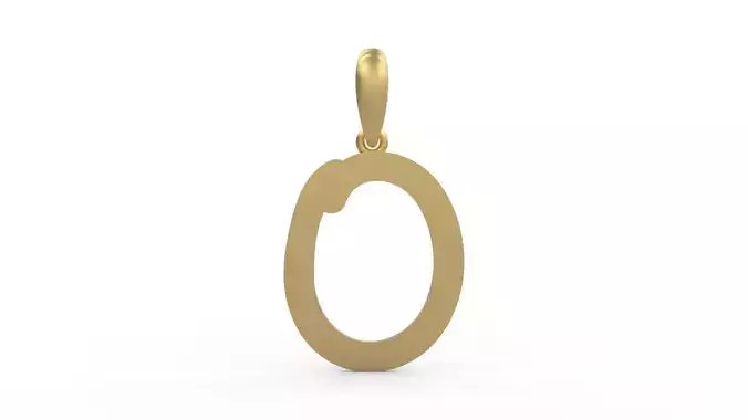 Initial Letters Pendant CALDERDALE O 3D print model