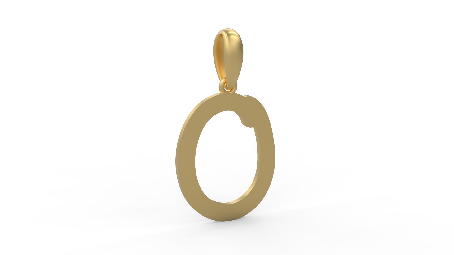 Initial Letters Pendant CALDERDALE O 3D print model_3