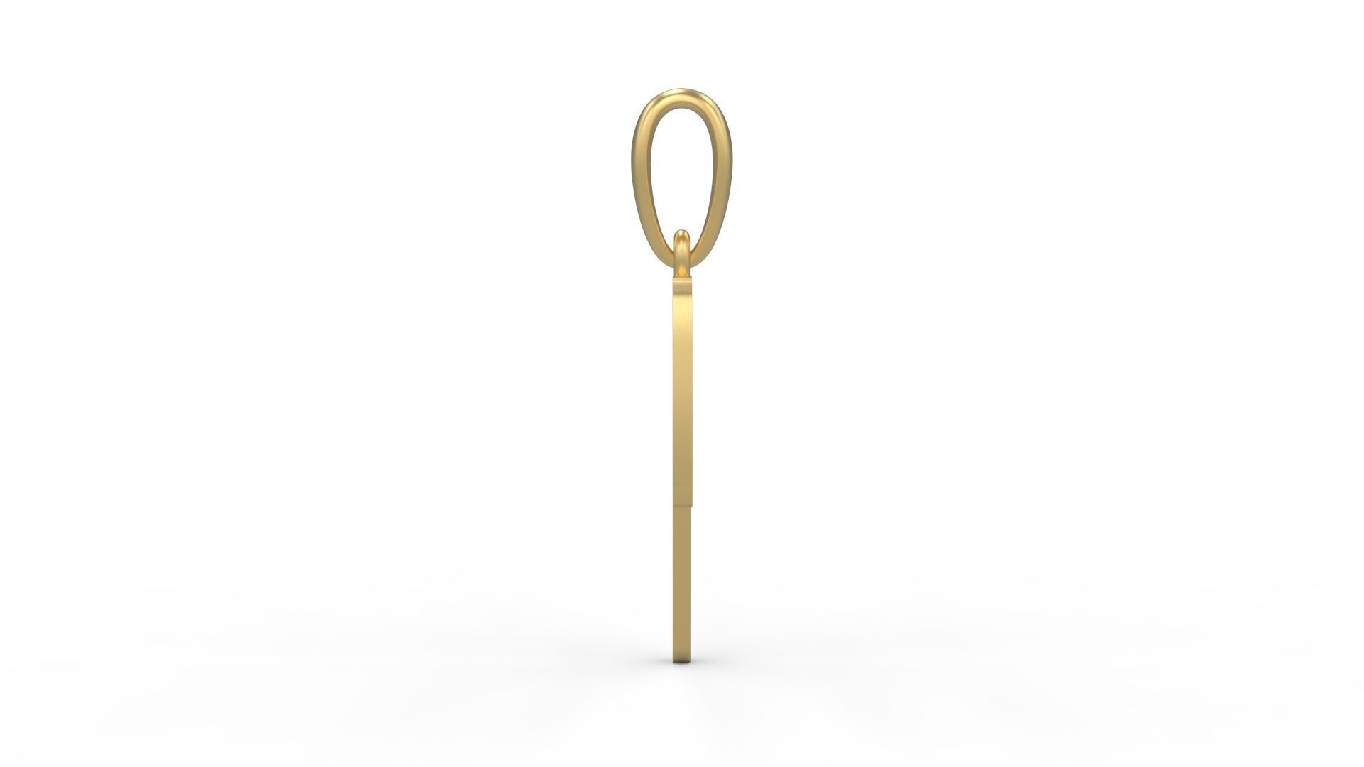 Initial Letters Pendant CALDERDALE P 3D print model_2