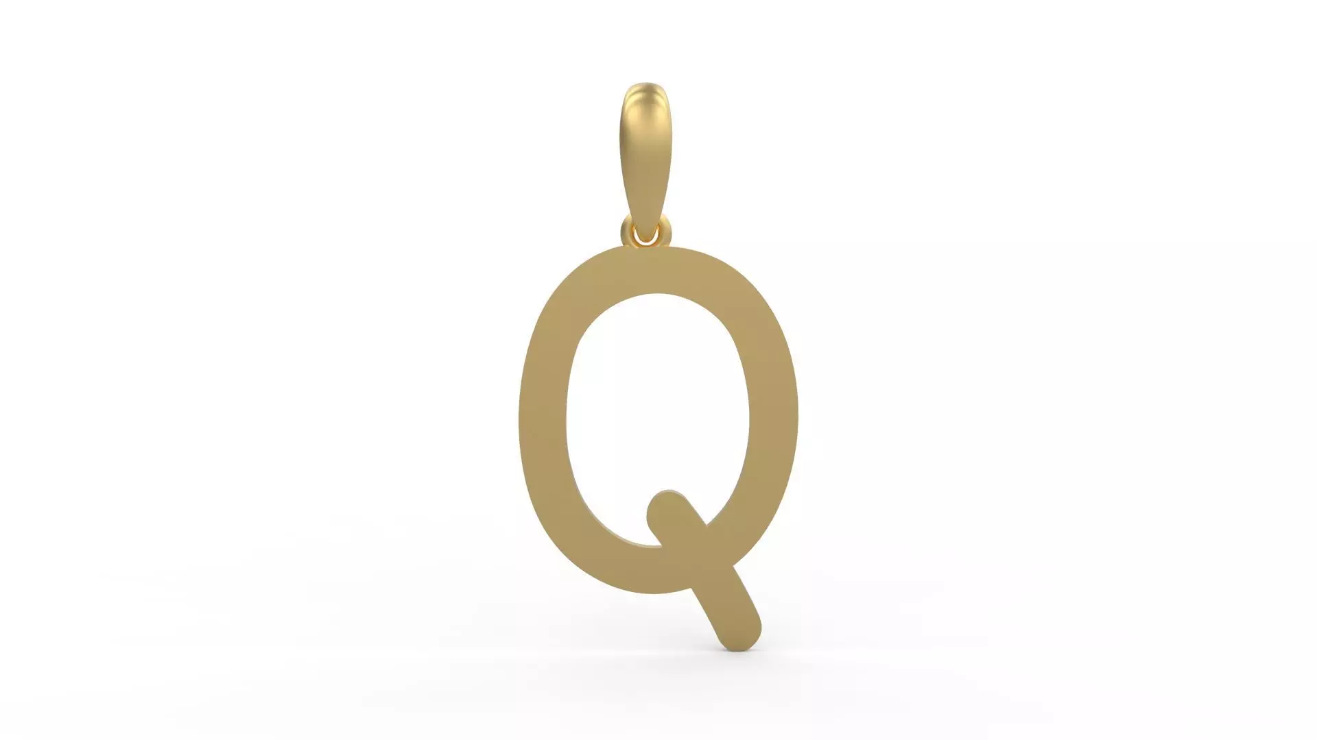 Initial Letters Pendant CALDERDALE Q 3D print model_0