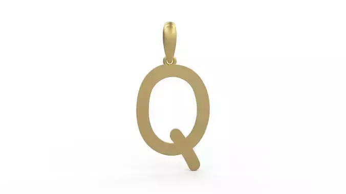 Initial Letters Pendant CALDERDALE Q 3D print model