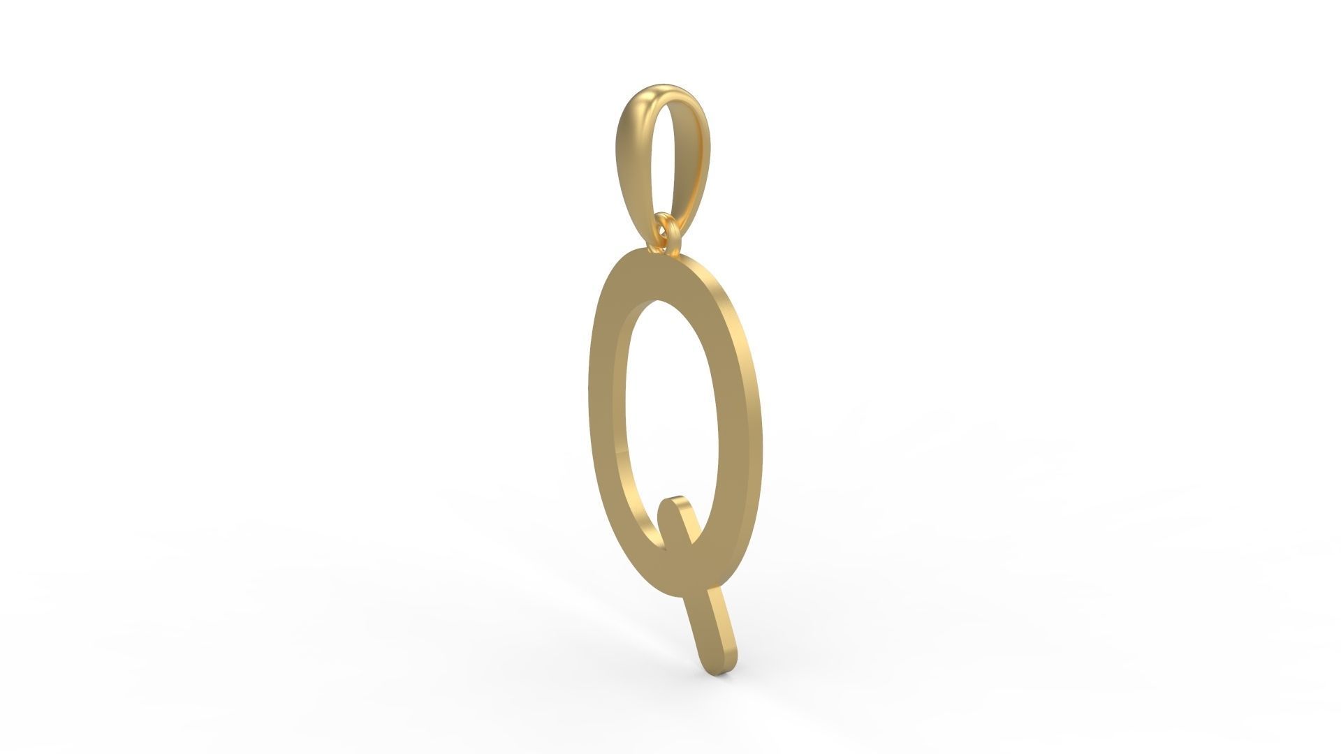 Initial Letters Pendant CALDERDALE Q 3D print model_1