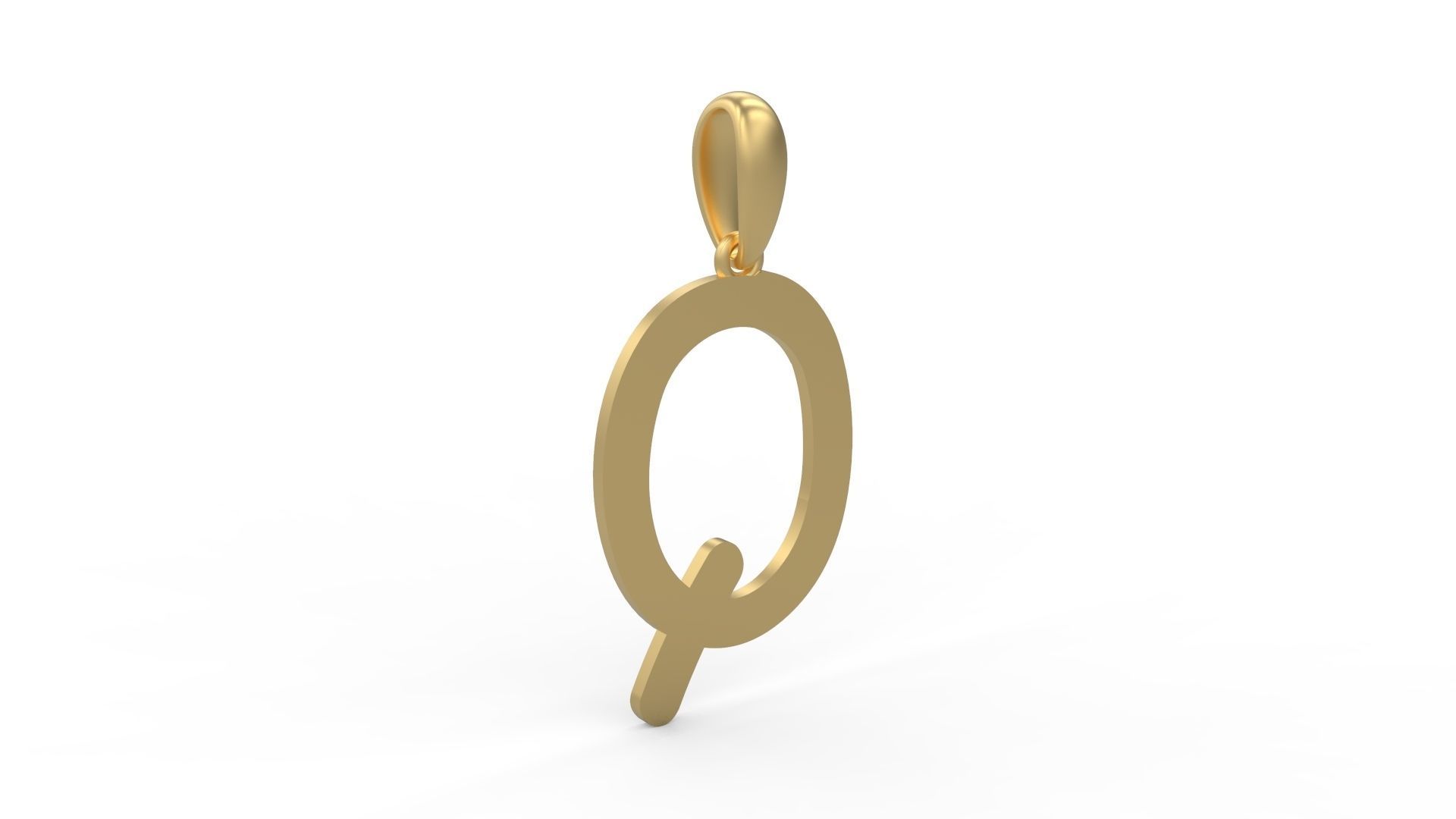 Initial Letters Pendant CALDERDALE Q 3D print model_3