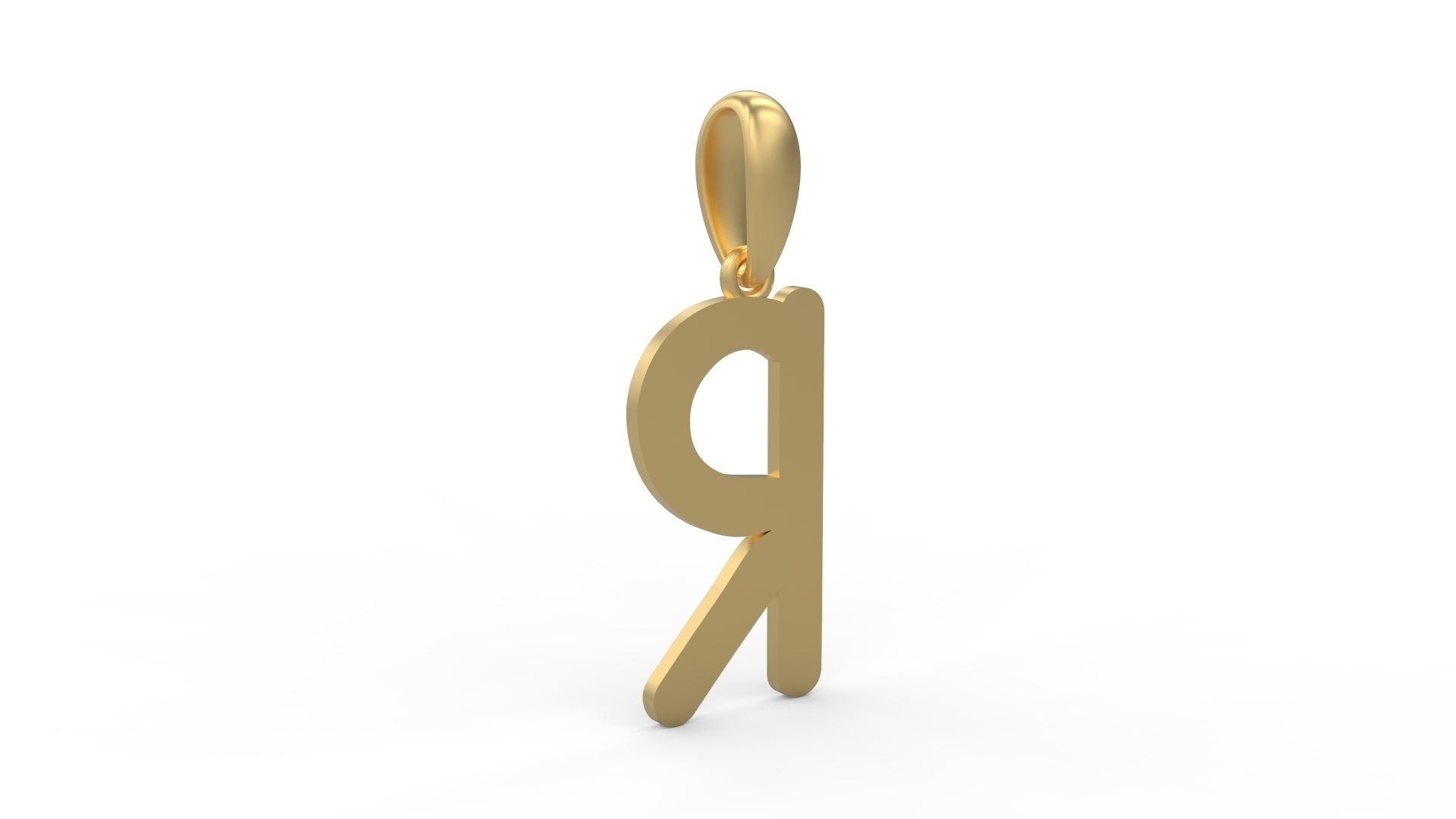 Initial Letters Pendant CALDERDALE R 3D print model_3