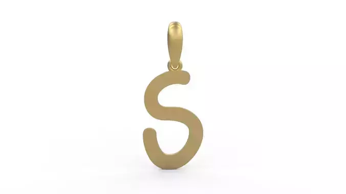 Initial Letters Pendant CALDERDALE S 3D print model