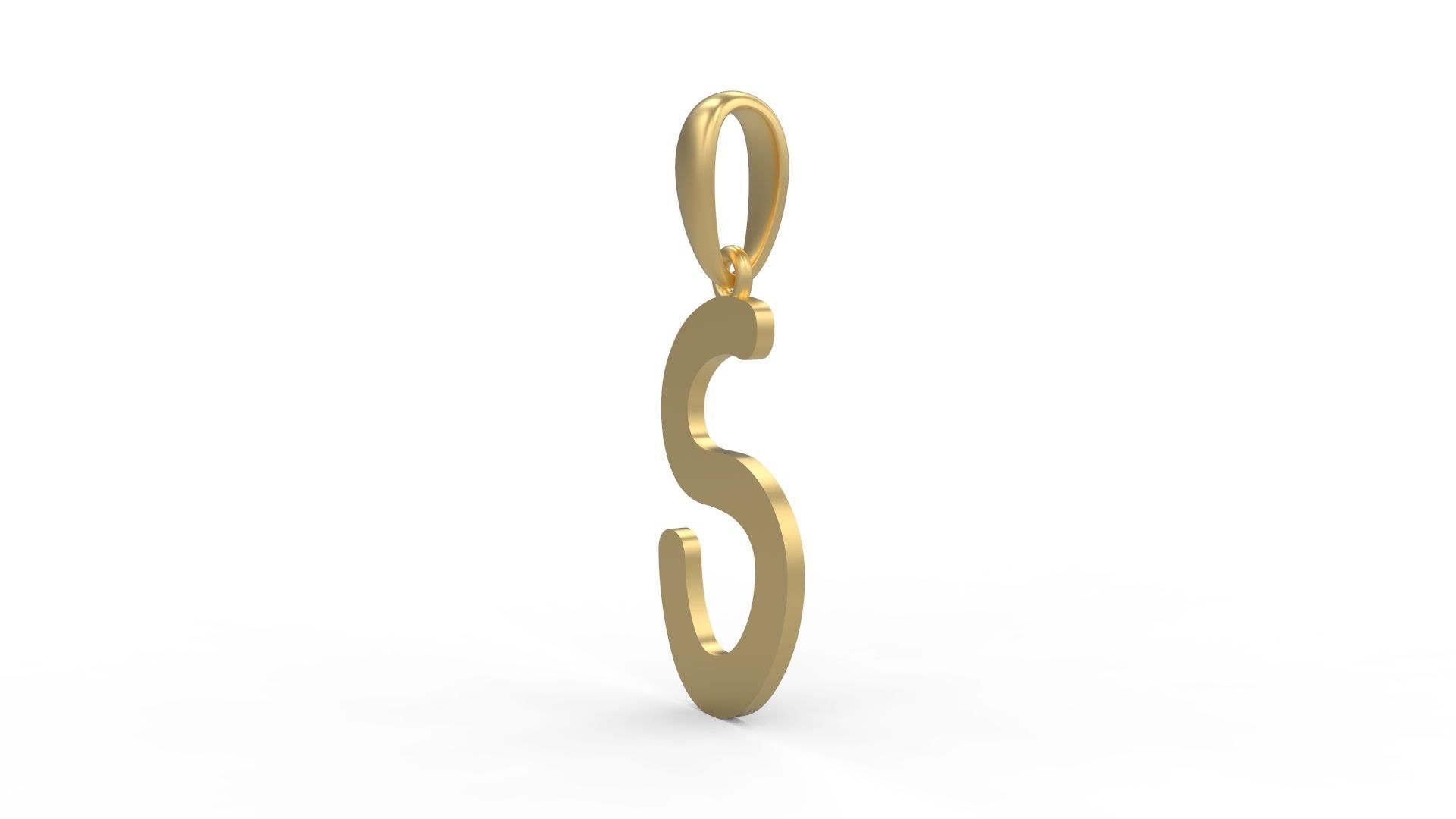 Initial Letters Pendant CALDERDALE S 3D print model_1
