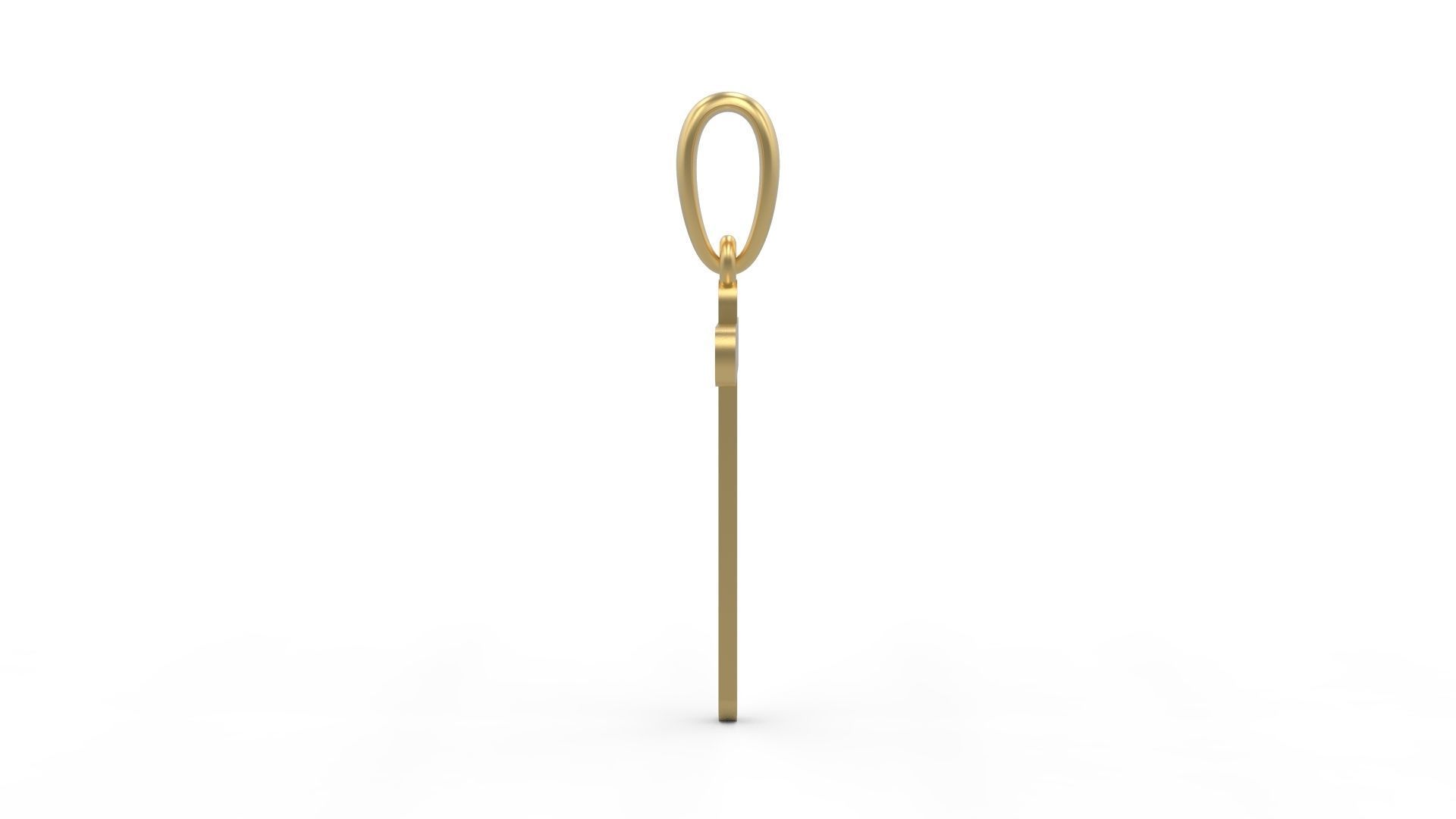 Initial Letters Pendant CALDERDALE T 3D print model_2