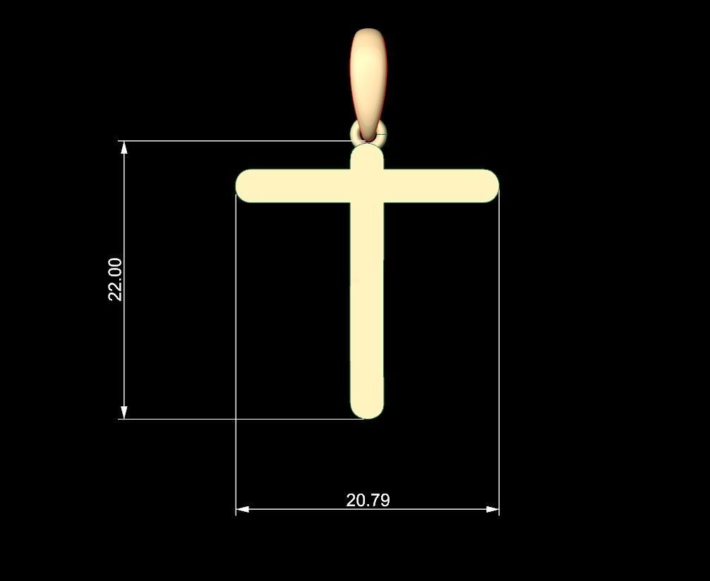 Initial Letters Pendant CALDERDALE T 3D print model_4