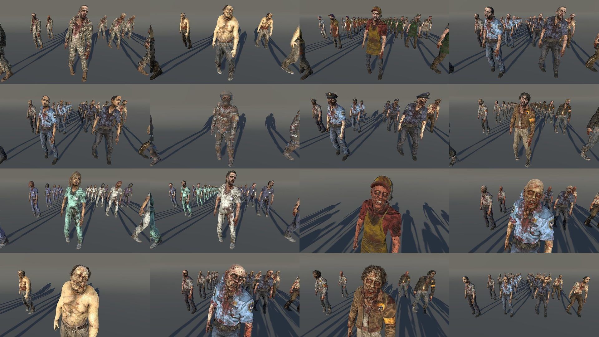 Zombies Mega Bundle 3D Model Collection_1