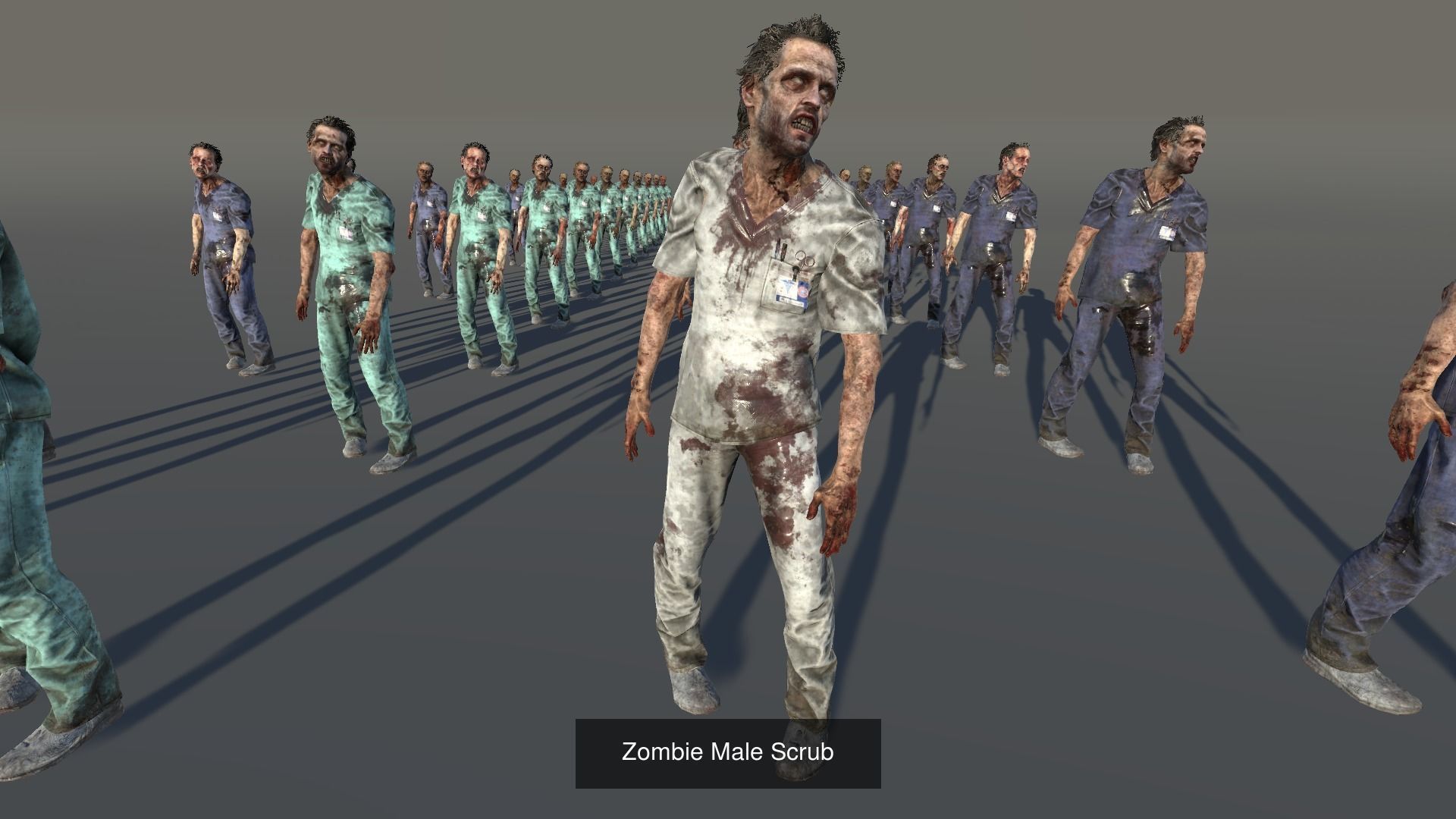 Zombies Mega Bundle 3D Model Collection_28