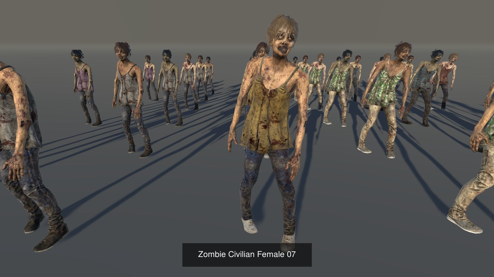 Zombies Mega Bundle 3D Model Collection_14