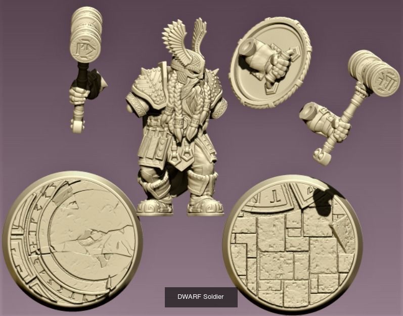 Team of gnomes 3D Model Collection_1