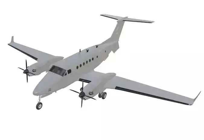 Beechcraft - RAF - SHADOW R1 ISTAR Aircraft - Low-poly 3D model