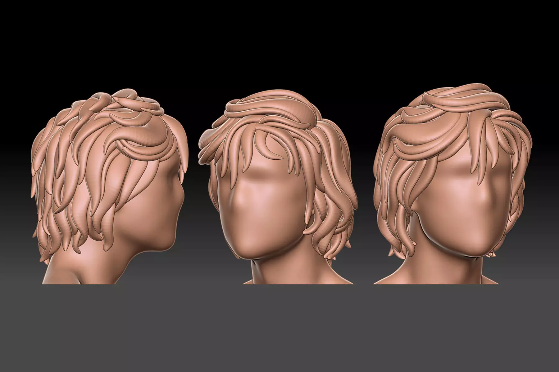 hair 25 3D model_0