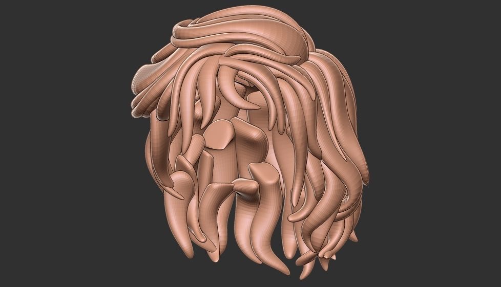 hair 25 3D model_2