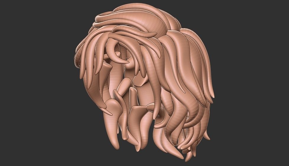 hair 25 3D model_3