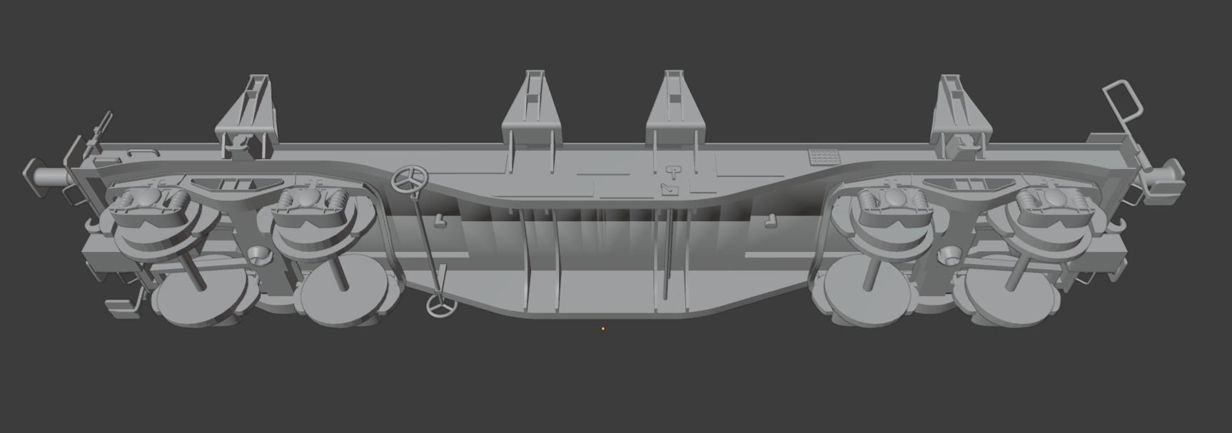 H0 1-87 scale Smmnps Flat Wagon 3D print model_5