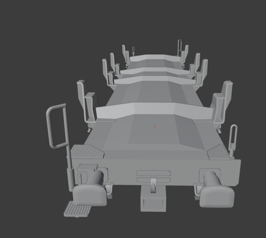 H0 1-87 scale Smmnps Flat Wagon 3D print model_11