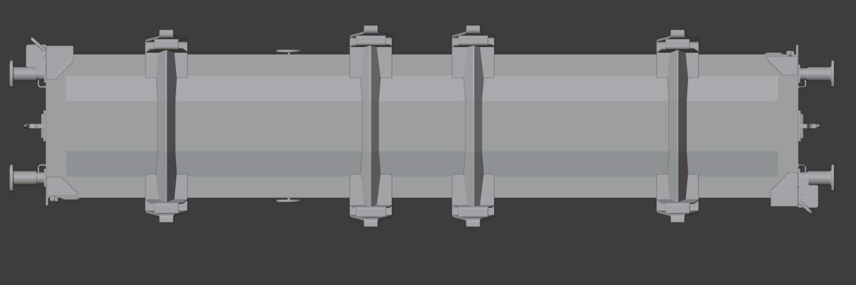 H0 1-87 scale Smmnps Flat Wagon 3D print model_2